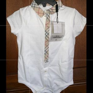 18th month old Burberry onesie